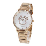 Buy Shop Coach Perry White Dial Rose Gold Steel Strap Watch for Women - 14503708 USA Online
