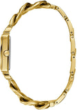 Buy Shop Guess Vanity Gold Dial Gold Steel Strap Watch for Women - W1029L2 USA Online