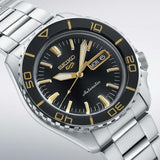 Buy Shop Seiko 5 Sport Automatic SKX Series Black Dial Silver Steel Strap Watch for Men - SRPK99K1 USA Online