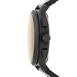Buy Shop Fossil Machine Chronograph Black Dial Black Leather Strap Watch for Men - FS5586 USA Online