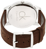 Calvin Klein City Brown Dial Brown Leather Strap Watch for Men - K2G211GK