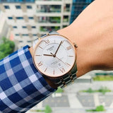 Buy Shop Tissot Chemin des Tourelles Powermatic 80 Helvetic Pride Silver Dial Two Tone Steel Strap Watch for Men - T099.407.22.038.01 USA Online