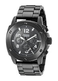 Buy Shop Fossil Machine Chronograph Black Dial Black Steel Strap Watch for Men - FS4927 USA Online