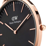 Buy Shop Daniel Wellington Classic St Mawes Black Dial Brown Leather Strap Watch For Men - DW00100124 USA Online