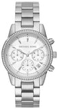 Buy Shop Michael Kors Ritz Silver Dial Silver Steel Strap Watch for Women - MK6428 USA Online