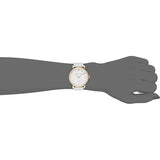 Buy Shop Marc Jacobs Baker White Dial White Leather Strap Watch for Women - MBM1283 USA Online