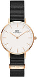 Buy Shop Daniel Wellington Classic Petite Cornwall White Dial Black NATO Strap Watch For Women - DW00100251 USA Online