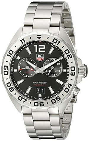 Buy Shop Tag Heuer Formula 1 Black Dial Silver Steel Strap Watch for Men - WAZ111A.BA0875 USA Online