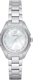 Buy Shop Emporio Armani Valeria Quartz Mother of Pearl Dial Silver Steel Strap Watch For Women - AR11030 USA Online