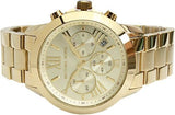 Buy Shop Michael Kors Bradshaw Chronograph Gold Dial Gold Steel Strap Watch For Women - MK5777 USA Online