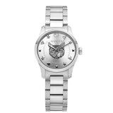 Buy Shop Gucci G Timeless Quartz Silver Dial Silver Steel Strap Watch For Women - YA126595 USA Online