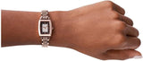 Buy Shop Emporio Armani Gianni T-Bar Analog Crystal Brown Dial Rose Gold Steel Strap Watch For Women - AR11407 USA Online