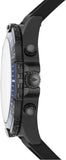 Buy Shop Fossil Garrett Chronograph Blue Dial Black Rubber Strap Watch for Men - FS5695 USA Online