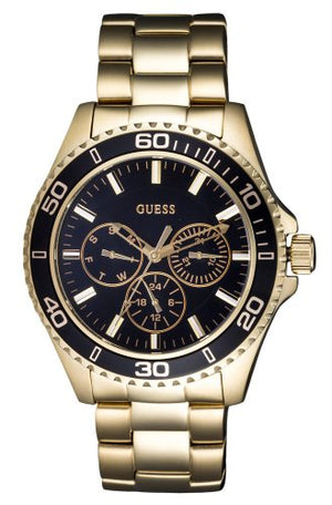 Buy Shop Guess BFF Multifunction Black Dial Gold Steel Strap Watch for Women - W0231L3 USA Online