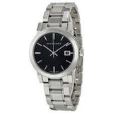 Buy Shop Burberry The City Black Dial Silver Steel Strap Watch for Women - BU9101 USA Online