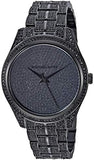 Buy Shop Michael Kors Lauryn Analog Crystals Black Dial Black Steel Strap Watch For Women - MK3980 USA Online