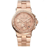 Buy Shop Michael Kors Dylan Rose Gold Rose Gold Steel Strap Watch for Women - MK5586 USA Online