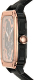 Buy Shop Fossil Inscription Automatic Skeleton Rose Gold Dial Black Leather Strap Watch for Men - BQ2572 USA Online