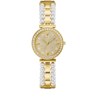 Buy Shop Guess Gala Diamonds Gold Dial Two Tone Steel Strap Watch for Women - GW0531L2 USA Online