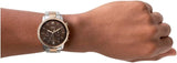 Buy Shop Fossil Neutra Chronograph Brown Dial Two Tone Steel Strap Watch for Men - FS5869 USA Online