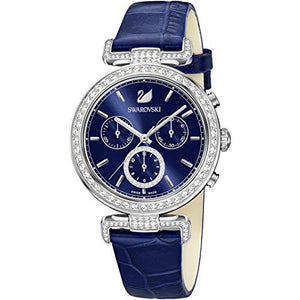 Buy Shop Swarovski Era Journey Blue Dial Blue Leather Strap Watch for Women - 5479239 USA Online