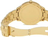 Buy Shop Michael Kors Runway Mercer Crystals Gold Dial Gold Steel Strap Watch For Women - MK6714 USA Online