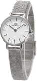 Buy Shop Daniel Wellington Classic Petite Sterling White Dial Silver Mesh Bracelet Watch for Women - DW00100442 USA Online