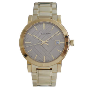 Buy Shop Burberry The City Gold Dial Gold Steel Strap Watch for Women - BU9033 USA Online