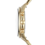 Buy Shop Fossil Townsman Chronograph White Dial Gold Steel Strap Watch for Men - FS5348 USA Online