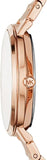 Buy Shop Michael Kors Jaryn Quartz Rose Gold Dial Rose Gold Steel Strap Watch For Women - MK3501 USA Online