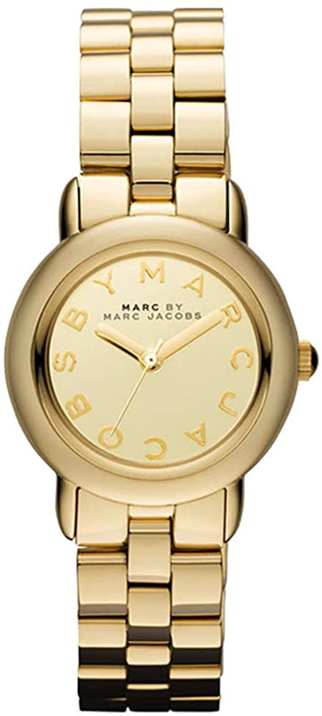 Buy Shop Marc Jacobs Marci Gold Dial Gold Steel Strap Watch for Women - MBM3174 USA Online