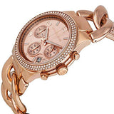 Buy Shop Michael Kors Runway Rose Gold Dial Rose Gold Steel Strap Watch for Women - MK3247 USA Online