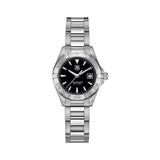 Buy Shop Tag Heuer Aquaracer Professional 200 Quartz Black Dial Silver Steel Strap Watch for Women - WBP1410.BA0622 USA Online