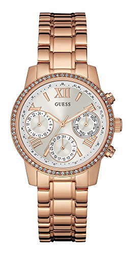 Buy Shop Guess Mini Surprise Analog Silver Dial Rose Gold Steel Strap Watch For Women - W0623L2 USA Online