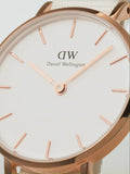 Buy Shop Daniel Wellington Classic Petite Dover White Dial White Nylon Strap Watch For Women - DW00100313 USA Online