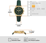 Buy Shop Fossil Neutra Chronograph Green Dial Green Leather Strap Watch for Women - ES5239 USA Online