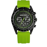 Buy Shop Emporio Armani Sports Analog Black Dial Green Rubber Strap Watch For Men - AR6115 USA Online