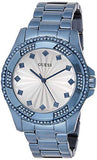 Buy Shop Guess Pinwheel Analog Silver Dial Blue Steel Strap Watch for Women - W0702L1 USA Online