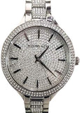 Buy Shop Michael Kors Runway Crystals Silver Dial Silver Steel Strap Watch for Women - MK3822 USA Online
