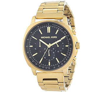 Buy Shop Michael Kors Sullivan Quartz Black Dial Gold Steel Strap Watch For Men - MK8969 USA Online