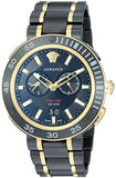 Buy Shop Versace V Extreme Pro Two Tone Dial Stainless Steel Strap Watch for Men - VCN040017 USA Online