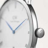 Buy Shop Daniel Wellington Dapper Reading White Dial Black Leather Strap Watch For Men - DW00100108 USA Online