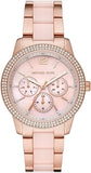 Buy Shop Michael Kors Tibby Chronograph Rose Gold Dial Two Tone Steel Strap Watch For Women - MK6828 USA Online