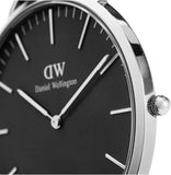 Buy Shop Daniel Wellington Classic Cornwall Quartz Black Dial Black Nylon Strap Watch For Women - DW00100151 USA Online