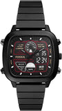 Buy Shop Fossil Retro Analog-Digital Black Dial Black Steel Strap Watch for Men - FS5891 USA Online