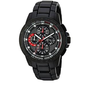 Buy Shop Michael Kors Ryker Chronograph Black Dial Black Steel Strap Watch For Men - MK8529 USA Online