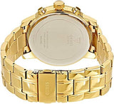 Guess Sunrise Chronograph Gold Dial Gold Steel Strap Watch For Women - W0330L1