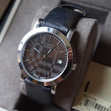Buy Shop Burberry Smoked Brown Dial Brown Leather Strap Watch for Women - BU1775 USA Online