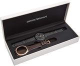 Buy Shop Emporio Armani Interchangeable Black Dial Black Steel Strap Watch For Men - AR80021 USA Online