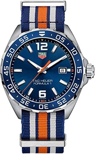 Buy Shop Tag Heuer Formula 1 Quartz Chronograph Blue Dial Two Tone NATO Strap Watch for Men - CAZ1010.FC8196 USA Online